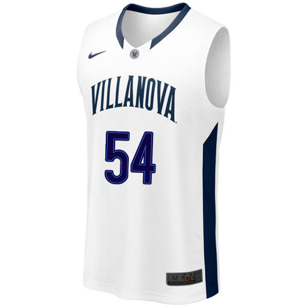 Men #54 Ed Pinckney Villanova Wildcats College Basketball Jerseys Sale-White